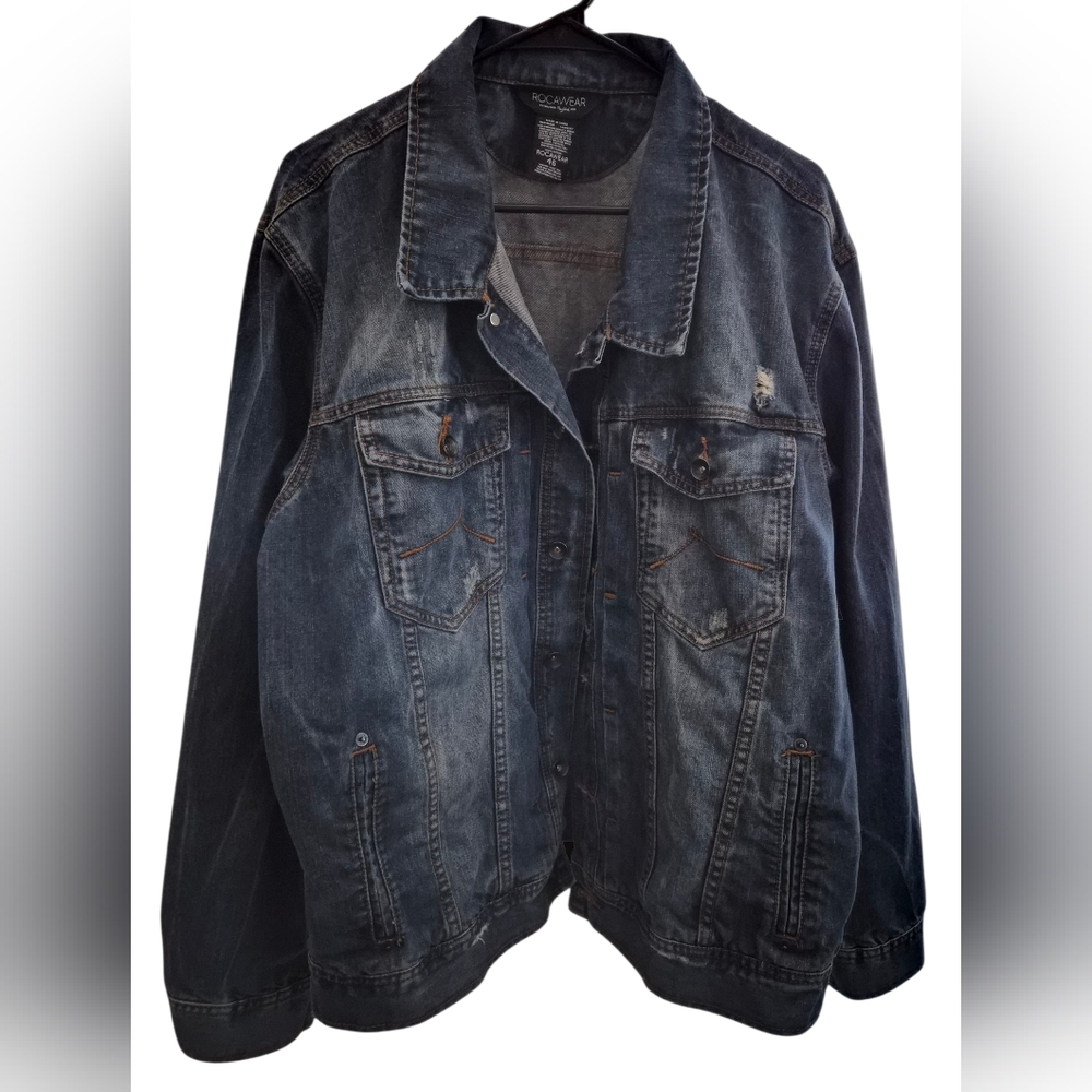 Rocawear Vintage Wash Denim Jacket - Picture 1 of 6